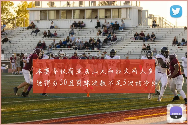 本赛季仅有亚历山大和拉文两人多场得分30且罚球次数不足5次的冷知识