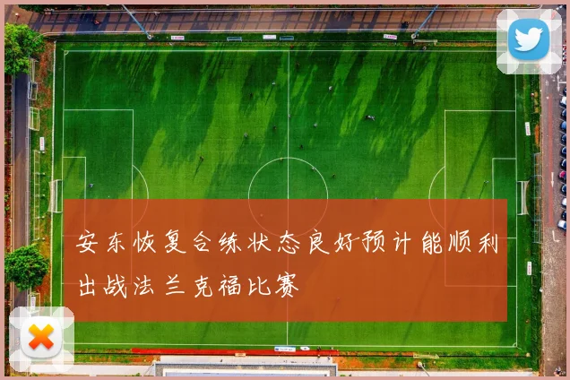 安东恢复合练状态良好预计能顺利出战法兰克福比赛
